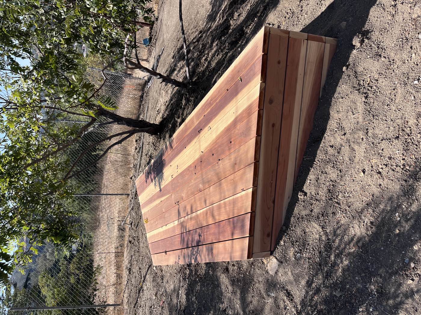 Small deck in Culver City backyard